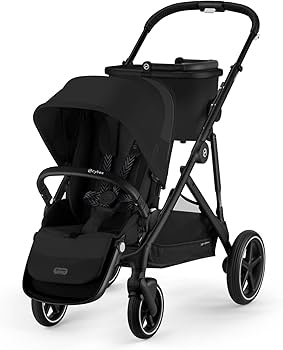 Amazon.co.jp: Cybex Gazelle S Moon Black Two-Seater Baby Stroller